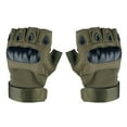 thumbnail image 1 of Gants de Cyclisme - Gants en Similicuir Respirants Sans Doigts - Demi-Doigts Cyclisme L, 1 of 6