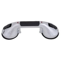 Carex Ultra Grip Bath and Shower Handle with Suction Cups, Chrome, 12 Inch, 250 lb Weight Capacity