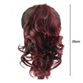 thumbnail image 5 of Women Wig Claw Strong Grip Cross Teeth Anti-break Anti-slip Lace Decor Elastic Spring Solid Color--D, 5 of 5