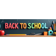 thumbnail image 4 of Back to School Books Clock Kids Poster Backdrop Banner Classroom Supplies Educational Decorations School Event Party Photography Props, 4 of 4