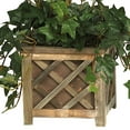 thumbnail image 4 of Nearly Natural 34" Bougainvillea Artificial Topiary with Wood Planter Box, Pink, 4 of 5