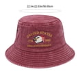 thumbnail image 3 of BSJJY United States 250th Anniversary Bucket Hat, USA Flag Sun Hats for Men Women 4th of July American Flag Bucket Hat Wide Brim Summer Sun Protection Hat (Wine), 3 of 6