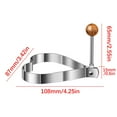 thumbnail image 2 of Boovnll Cake Pan, 2Pc Stainless Steel Ring 316 Stainless Steel Shaper Cooking Ring Non-Stick Frying Tool, Kitchen Gadgets, Cake Pans, Round Cake Pans, 2 of 6