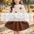 thumbnail image 3 of ZIXKCGDSE Girls 2 Piece Outfits Flower Long Sleeved Fall Tops and Skirt Winter Clothing Set Size 6-7 Years, 3 of 4