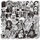 thumbnail image 1 of Gothic Stickers, 50 Pcs Goth Vinyl Sticker Pack, Waterproof Skeleton Stickers for Laptops, Water Bottles, Phone Case, Skull Stickers Decals for Teens, 1 of 4