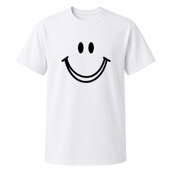 Smiley Face Graphic Tee | Unisex Classic Fit Crew Neck Short Sleeve T-Shirt | S–4XL