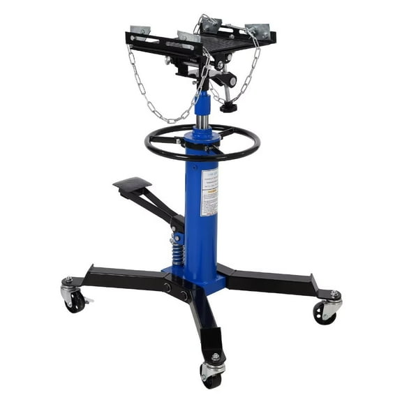 Transmission Jack, 33.8"-72.8" High Lift, 1/2Ton/1100lbs Hydraulic Telescopic Transmission Jack with Foot Pedal, 360° Swivel Wheel