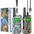 thumbnail image 1 of Walkie Talkies Inspireyes recargables para niños, paquete de 2 camuflajes, 1 of 7