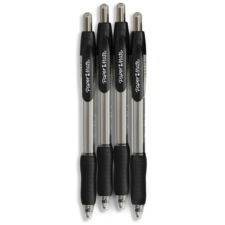 Paper Mate Profile Retractable Ballpoint Pens, 1.4 mm Bold Point, Black, 8  Count 