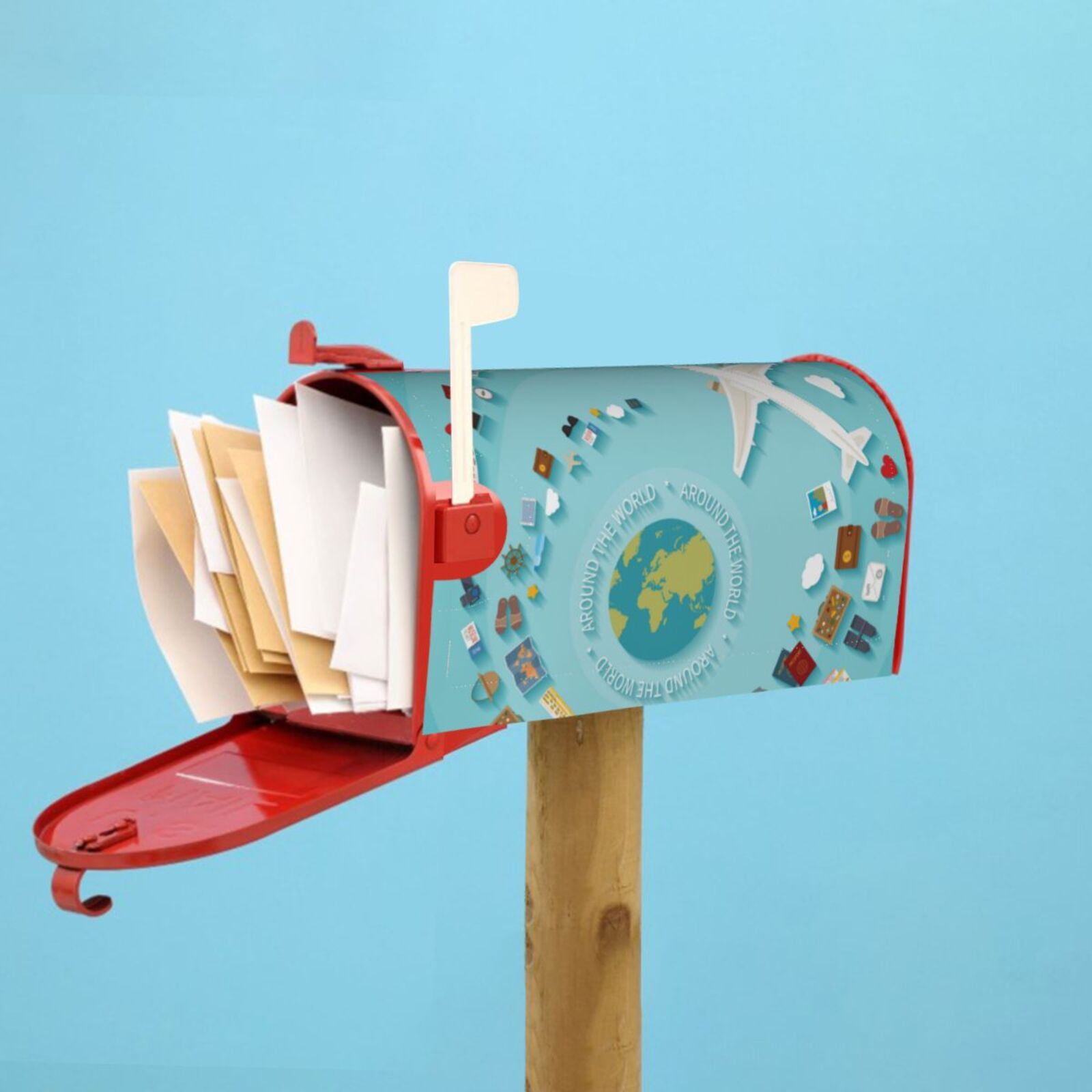 Kdxio Magnetic Mailbox Cover 21x18 in Mailbox Cover Outdoor Decoration Holiday Mailbox Covers for Home Garden Yard-21x18 in