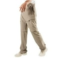 thumbnail image 4 of QATAINLAV Ofertas Relampago de Hoy Mens Hiking Pants Casual Quick Dry Convertible Zip Off Fishing Pants Outdoor Loose Tactical Work Trousers with Pockets Khaki XL, 4 of 7