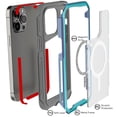 thumbnail image 3 of Funda GHOSTEK Atomic para iPhone 14 PRO Aluminio Transp Prismatic MagSafe, 3 of 9