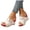 Red, variant on Wedges Sandals for Women Fashion Studded Platform Slides Comfortable Open Toe Adjustable Walking Slippers Blue Size 9