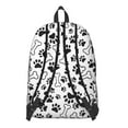 thumbnail image 3 of Pet Paw Print and Bone Backpack for School,Cute School Bag,Schoolbag with Adjustable Shoulder Straps & Padded Back,15.7"x11.8"x5.5", 3 of 5