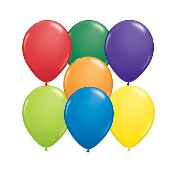 Burton & Burton 5" Carnival Asst Balloons, 100 Pack