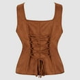 thumbnail image 5 of FEIFLY Women Vest Bodice Tanks Court Tops Solid Color Festival Clothing, 5 of 5