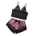 thumbnail image 2 of Ropa de dormir de Mujer Zulema encaje Ribete pantalones cortos Púrpura L, 2 of 8