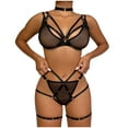 thumbnail image 1 of Conjunto sexy de 5 piezas de costura de malla nueva de otoño con tobillera de cuello y cuello Fridja nalpqowj43224, 1 of 1