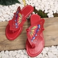 thumbnail image 7 of AXXD Red Summer Sandals for Women 2024 Flat Summer Slide Mothers Day, 7 of 7