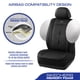 thumbnail image 4 of Fundas de asiento de coche impermeables de piel sintética de lujo de Skechers, 4 of 7