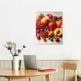 thumbnail image 3 of COMIO Colorful Various Fruit Canvas Wall Art Strawberries Blueberries Cherries Mango Painting Food Picture for Kitchen Dining Room Decor Stretched and Framed Ready to Hang, 3 of 5