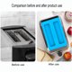 thumbnail image 5 of Funda para tostadora de silicona | Protector de electrodomésticos de cocina a prueba de polvo y insectos | Resistente al calor, fácil de limpiar | Compatible con la mayoría de tostadoras | Azul, 5 of 7