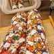 thumbnail image 1 of Pijamas Kawaii de Hello Kitty, figura de Anime Sanrios Y2K, pantalones de felpa, moda informal para el hogar, pantalones de mujer, ropa inferior de Papá Noel, regalo, 1 of 4