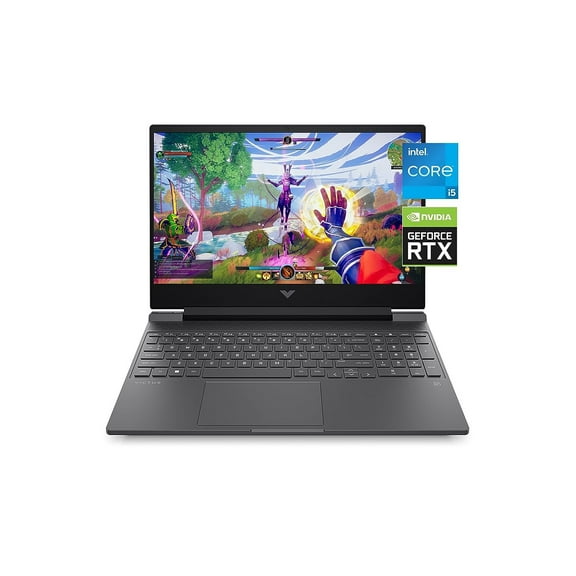 Victus by HP 15 Gaming Laptop, NVIDIA GeForce RTX 3050, 12th Gen Intel Core i5-12500H, 8 GB RAM, 512 GB SSD, Full HD Display, Windows 11 Home, Backlit Keyboard, Enhanced Thermals (15-fa0025nr, 2022)