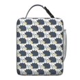 thumbnail image 6 of Hedgehog Insulated Lunch Box Student Reusable Lunch Bag with Front Pocket Cooler Tote Bag Office Camping, 6 of 6
