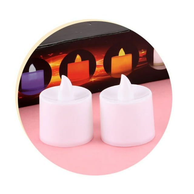 Velas candelita LED, velas LED Material plástico Luces de té LED Velas con batería mejoran su experiencia Jadeshay A