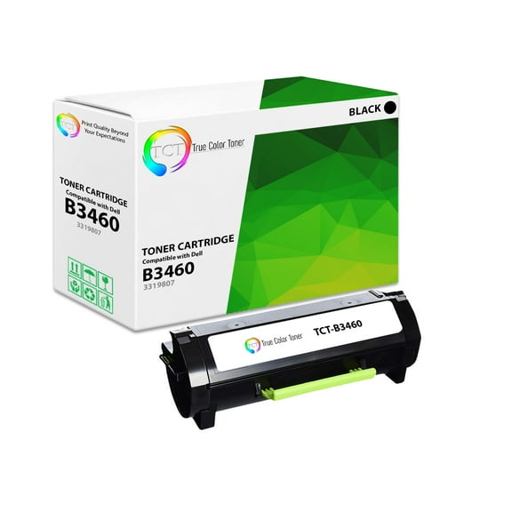 TCT B3460 Toner Cartridge - Compatible With Dell 331-9807 9GG2G HJ0DH Black Extra High Yield