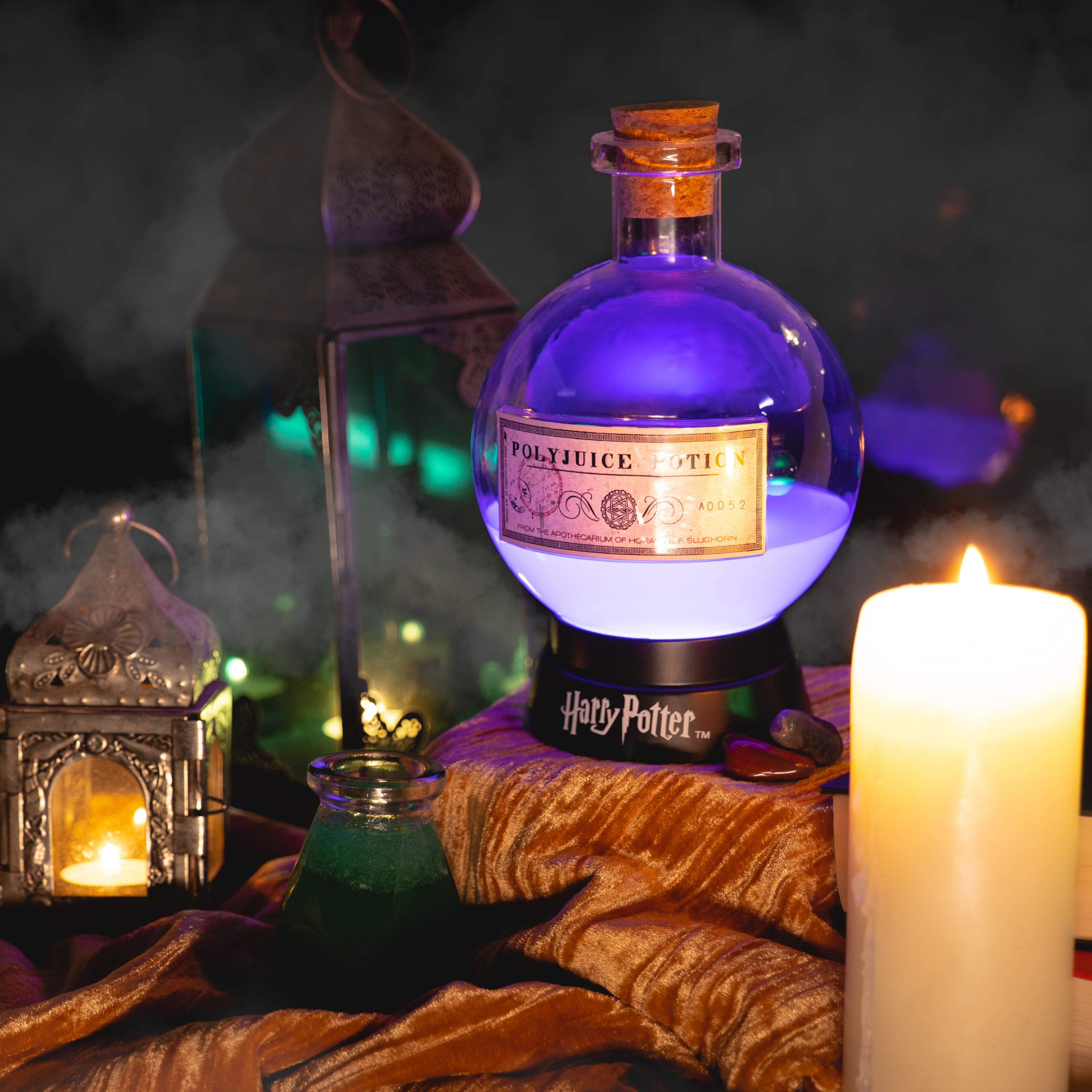 Fizz Creations Harry Potter Large Potion Mood Lamp Multicolor. Polyjuice Potion Lamp. LED Illuminated Color Changing Night Light. Harry Potter Halloween Decorations. Harry Potter Gifts.