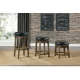 thumbnail image 3 of Topline Home Furnishings Tabouret rond pivotant à hauteur pub, 3 of 4