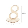 thumbnail image 4 of Miangastore 10 Pcs Numéros de Table Mariage Fête Restauration Numéros de Table en Bois, 4 of 9