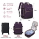 thumbnail image 3 of Mochila de viaje LOVEVOOK 40L para ordenador portátil de 17 pulgadas para mujer y hombre, color morado, 3 of 9