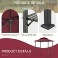 thumbnail image 2 of AECOJOY 8' x 5' Outdoor Grill Gazebo with Vented Top, Double Tier BBQ Canopy Gazebo-Red, 2 of 8