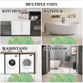 thumbnail image 6 of Colorful Gree Flannel Bath Mat 16x24 Inches, Soft Absorbent Non-Slip Bathroom Rug, Machine Washable Floor Mat for Shower, 6 of 6