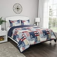 thumbnail image 2 of Lavish Home  Patriotic Americana Quilt Set, King Size - 3 Piece, 2 of 2
