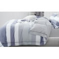 thumbnail image 2 of Say Yes Bedding Blue/White Striped 100% Cotton Reversible Comforter Set ,Full Queen, 2 of 2