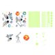 thumbnail image 1 of Pegatinas de pared luminosas 3D para habitación de niños decoración fluorescente Ehuebsd de lunares luna y estrella que brillan en la oscuridad 435930 piezas, 1 of 8