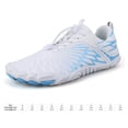 thumbnail image 2 of Zapatos Agua unisex sin resbalón playa descalza para hombres mujeres (43) azul blanco, 2 of 9