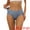 Blue, variant on Women's Ribbed High Leg Underpants Available In Plus Size M Camel