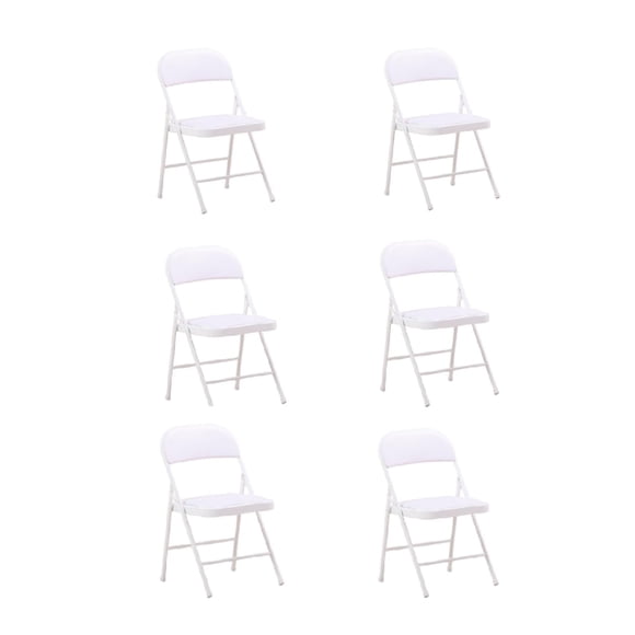 Sillas Plegables Ilios Inova Paquete de 6 Piezas Color Blanco