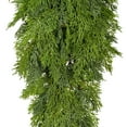 thumbnail image 4 of Vickerman 29" Green Stovall Cedar Pine Artificial Christmas Teardrop, Unlit, 4 of 4