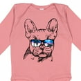 thumbnail image 4 of Inktastic French Bulldog Portrait with Sunglasses Boys or Girls Long Sleeve Baby Bodysuit, 4 of 5