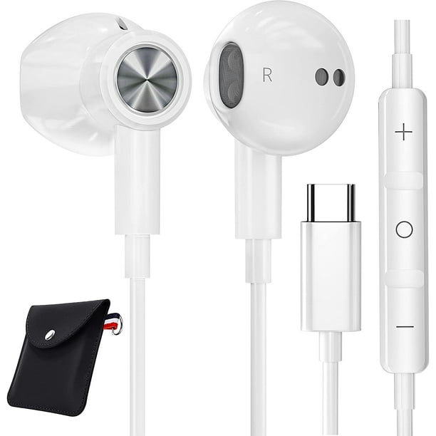 Écouteurs USB C, écouteurs de type C, YUANBAI pour écouteurs OnePlus 8 Pro USB  C avec écouteurs micro écouteurs filaires 