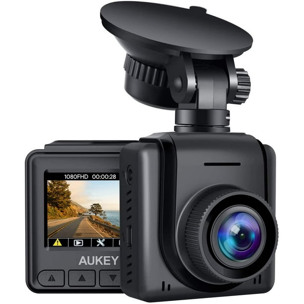 AUKEY Mini Dash Cam 1080p Full HD Dash Camera with 1.5” LCD Screen Car Camera with 170° Wide-Angle Lens, G-Sensor, WDR, Motion Detection, and Clear Night - Walmart.com