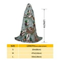 thumbnail image 2 of Honeii Mallard Ducks Swimming Print Poncho Cape, Cloak Coat, Snuggly Hooded Wearable Blanket, Hooded Cape For Teenagers,Halloween Costumes-Small, 2 of 7