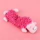 thumbnail image 4 of Juguete de peluche para mascotas, gatos y perros pequeños, con forma de animal, con dispositivo de sonido para morder los molares, cerdo rosa, 4 of 11