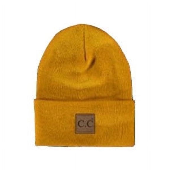 CC Mustard Everyday Beanie Unisex Adult, Kid and Baby Sizes